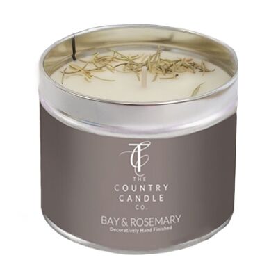 Pastels - Bay & Rosemary Tin Candle