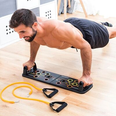 PULSHER: Push-up Tray with Resistance Straps
