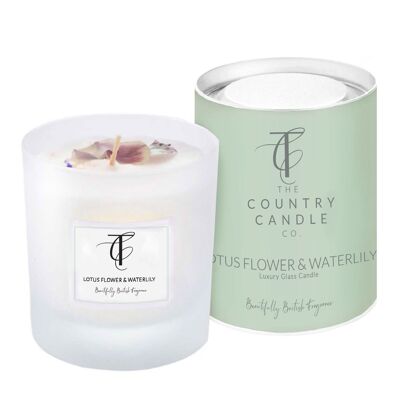 Pastels - Lotus Flower & Waterlily 30cl Glass Candle