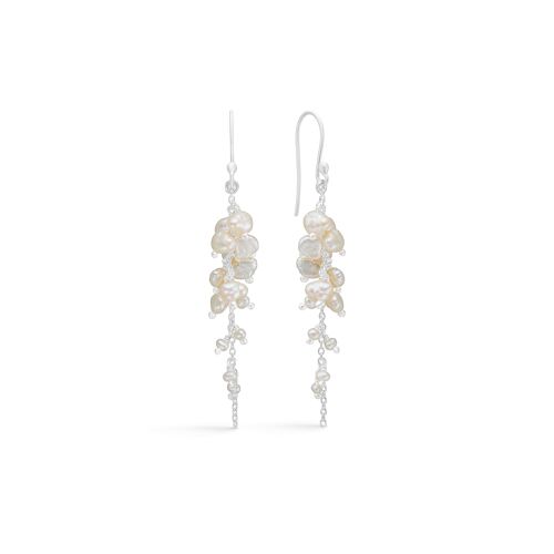 Adele earrings pearl silver