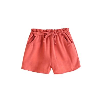 Girl's coral shorts with elastic waist K154-21423121