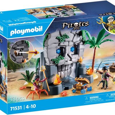 Playmobil 71531 - Isla del Tesoro Pirata y Monstruo Marino