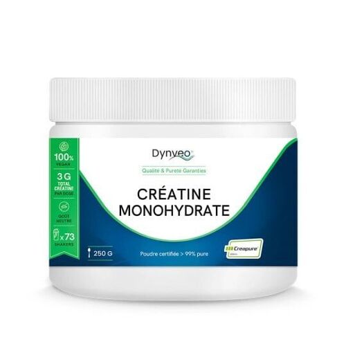 CRÉATINE MONOHYDRATE - QUALITÉ BREVETÉE CREAPURE® - 250 G