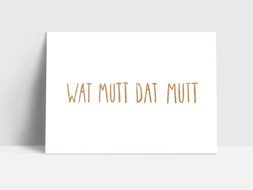 Postkarte, Wat mutt dat mutt