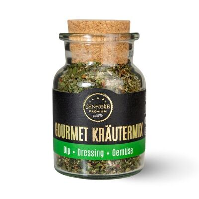 Mélange d'herbes gourmandes Premium – Composition à base de fines herbes | Pot de 60 g