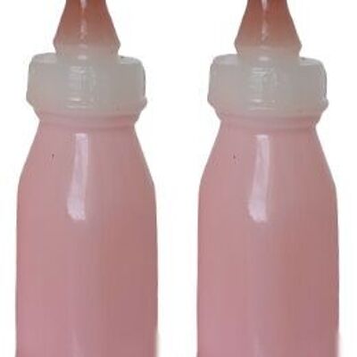SET OF 2 PINK CANDLES "BABY BOTTLE" IN GIFT PACKAGING DIMENSION: 4x11cm (packaging) CA-239B