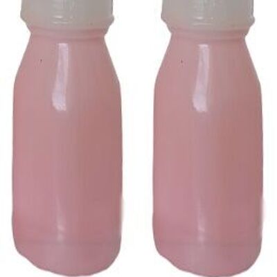 SET OF 2 PINK CANDLES "BABY BOTTLE" IN GIFT PACKAGING DIMENSION: 4x11cm (packaging) CA-239B
