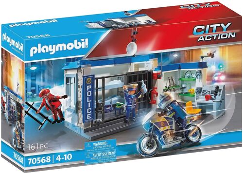 Playmobil 70568 - Poste De Police Et Cambrioleur