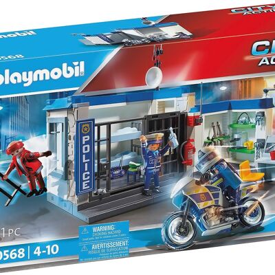 Playmobil 70568 - Comisaría de Policía y Ladrón