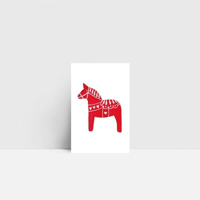 Mini card, cavallo Dala