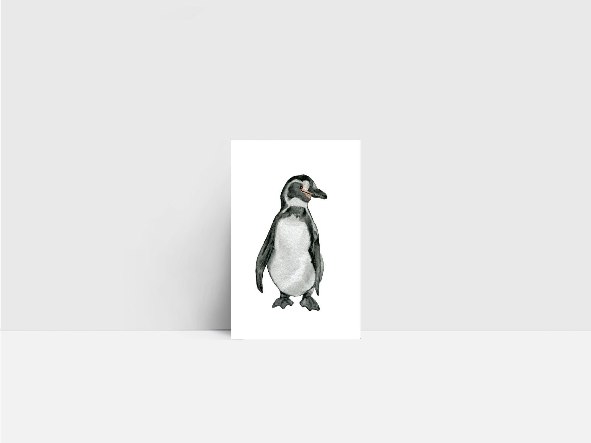 Mini carta, pinguino