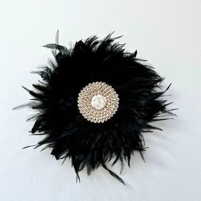 Shelly - Jujuhat Black Feathers and Shells 30cm
