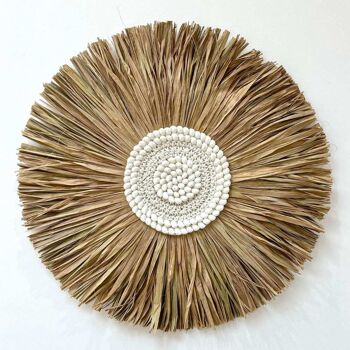 Bohu - Jujuhat Paille, Coquillages et Macramé 60cm 1