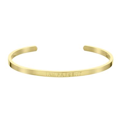 YO SOY PRESENTE Pulsera de Afirmación (Oro)