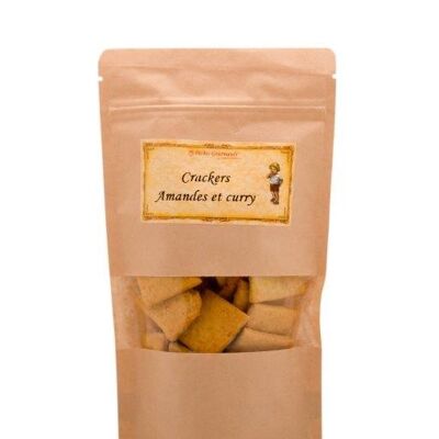 Salted biscuits crackers Almond Curry 80g bag