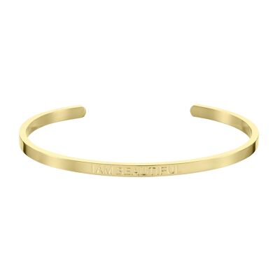 JE SUIS BELLE – Bracelet Affirmation – (Or)