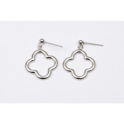 Earrings stainless steel SILVER - E60049060399