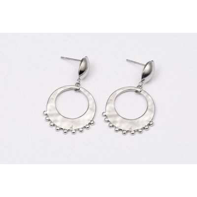 Earrings stainless steel SILVER - E60047075450