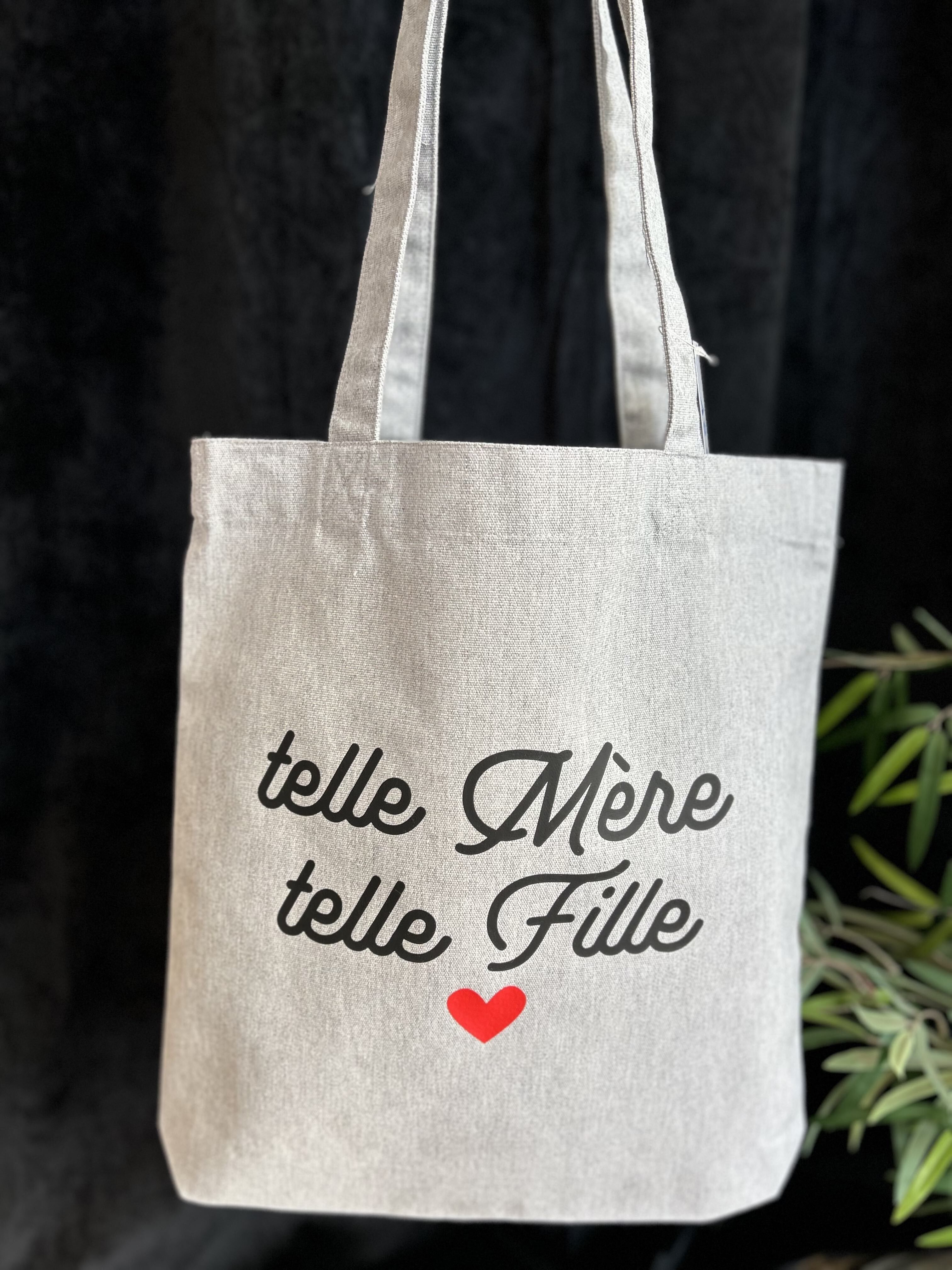 Borsa tote grigia "Tale madre, tale figlia" - Festa della mamma