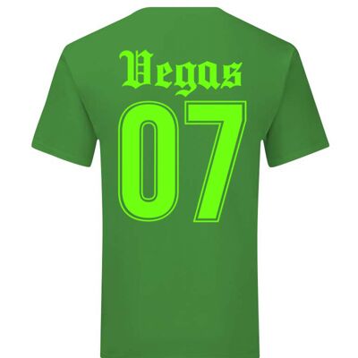 T-Shirt Neon Green Velvet Vegas 07 Back