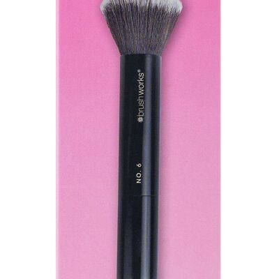 Brushworks No. 6 Double Ended Powder and Buff Brush
