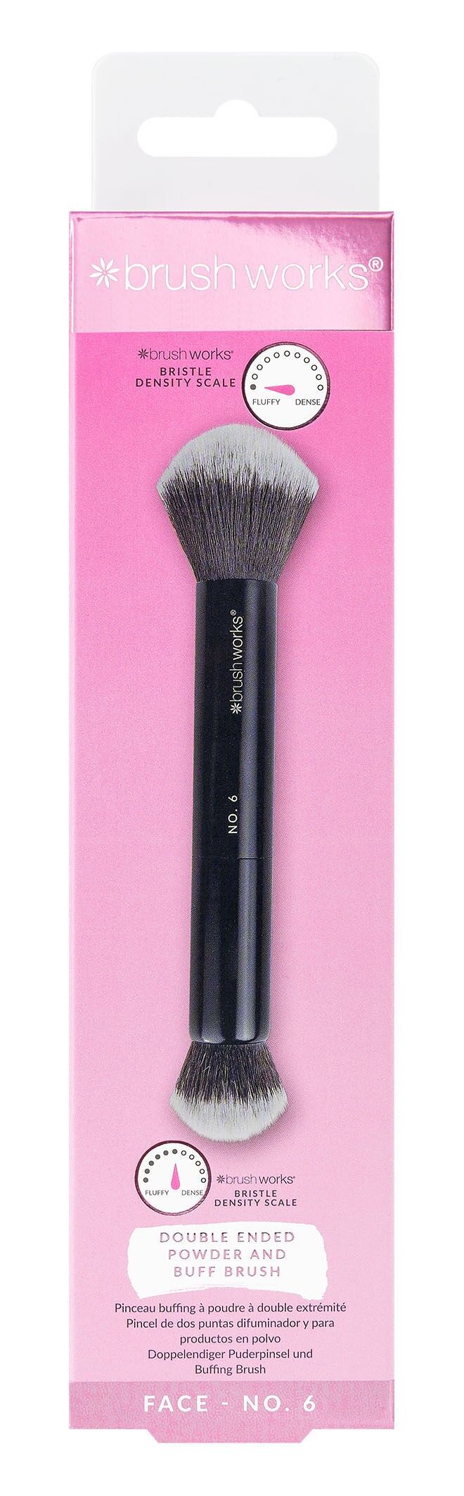 Brushworks No. 6 Double Ended Powder and Buff Brush