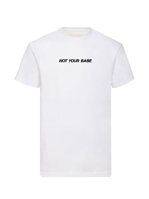 T-shirt Not Your Babe Black Front