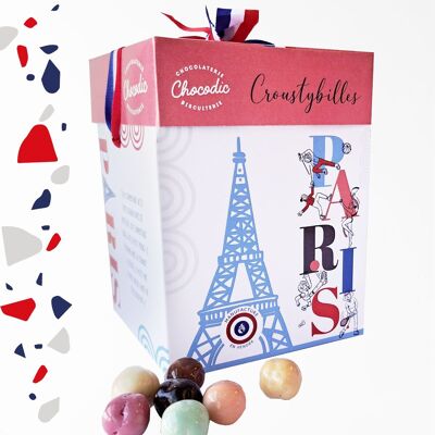 CHOCODIC – MAXI-GESCHENKWÜRFEL CROUSTY BILLS CHOCOLATES – PARIS 2024 KOLLEKTION SPORT SPORTSPIELE