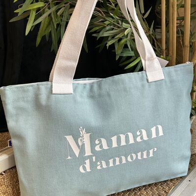 Lagoon tote bag "Mom of love" - ​​Mother's Day