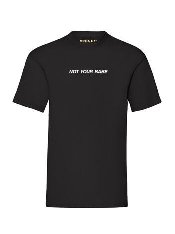 T-shirt Not Your Babe Blanc Devant 4