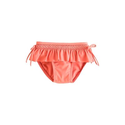 Swim briefs for baby girls in coral color K06-23402012