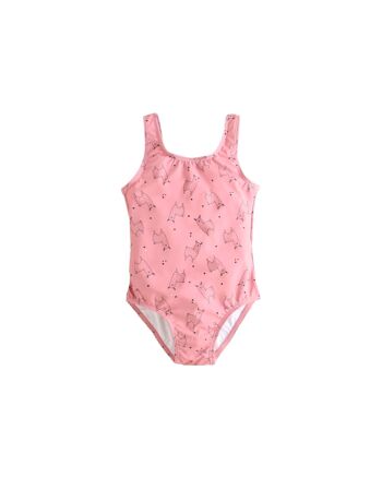 Maillot de bain fille rose poudré K09-23402041 2