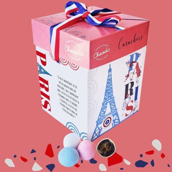 CHOCODIC - MAXI CUBE CADEAU CARACHOCS CARAMEL TENDRE -  COLLECTION PARIS 2024 SPORTS JEUX SPORTIFS 2