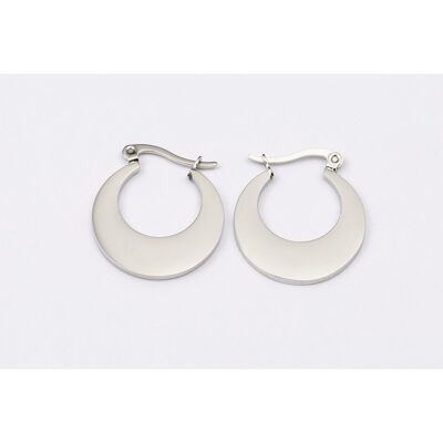 Earrings stainless steel SILVER - E60083060399