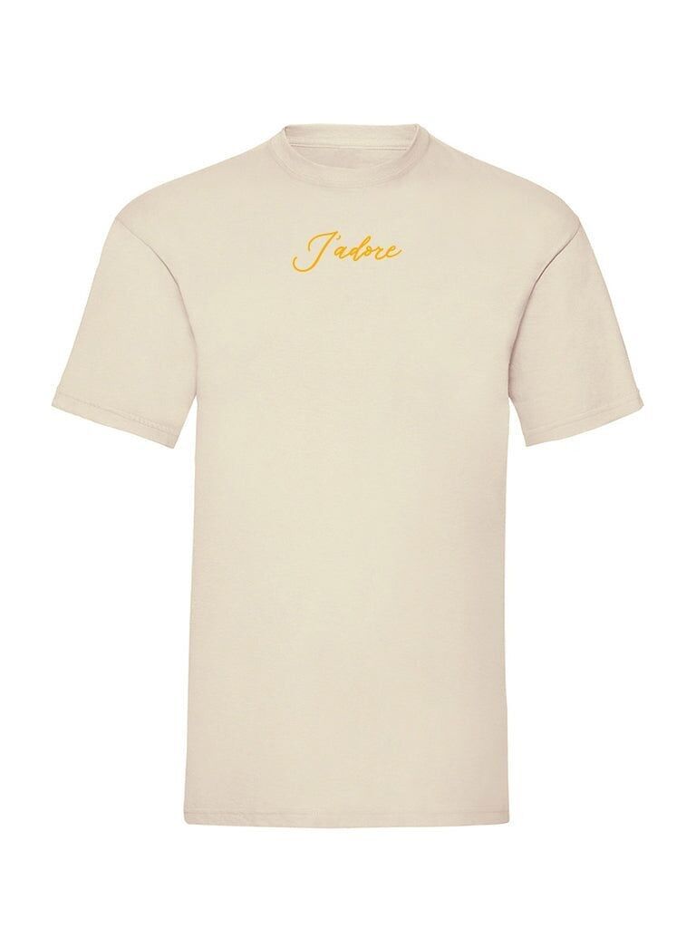 T-shirt Jadore in velluto arancione