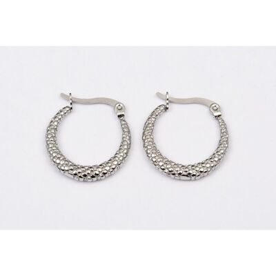 Earrings stainless steel SILVER - E6002585450