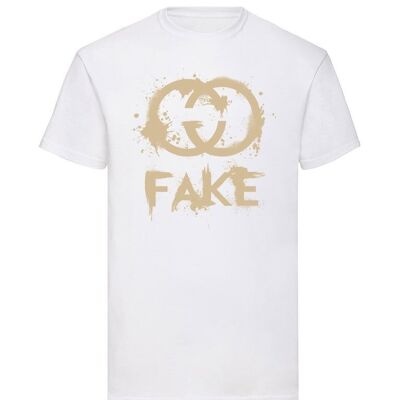 Camiseta Taupe Fake GCCI