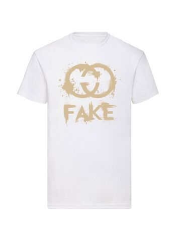 T-shirt Taupe Faux GCCI 1