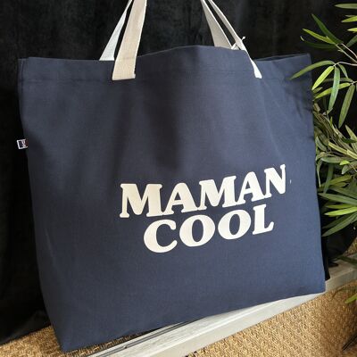 Large Navy “Cool Mom” tote bag – Mother’s Day