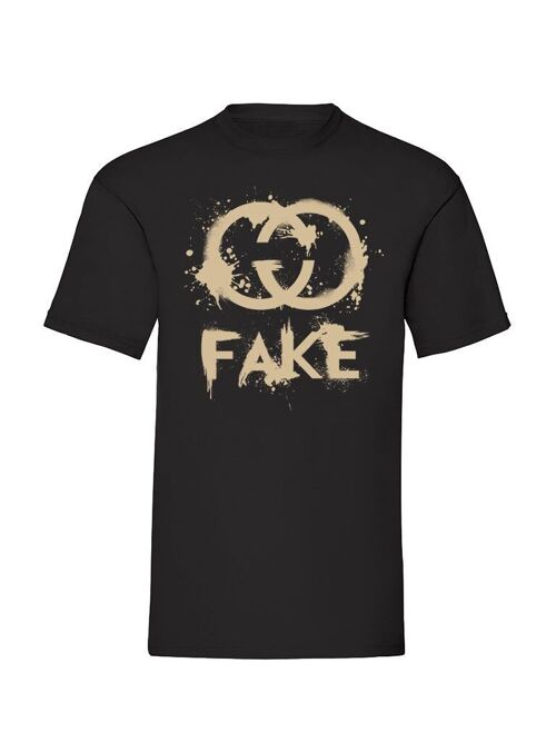 T-shirt Taupe Fake GCCI