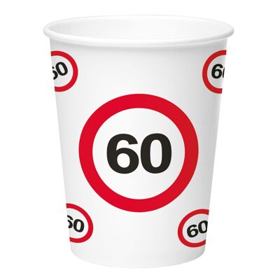 Cups - Traffic sign 60 - 250 ml - 8 pieces