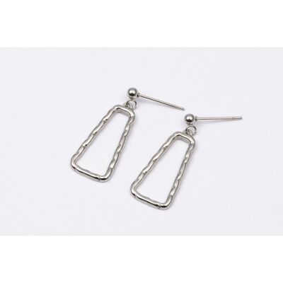 Earrings stainless steel SILVER - E60043070350