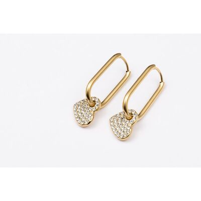 Pendientes acero inoxidable ORO - E60234140550