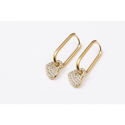 Earrings stainless steel GOLD - E60234140550