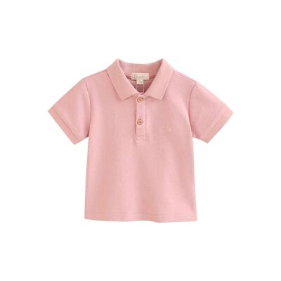 Polo rose poudré bébé garçon K167-24415284