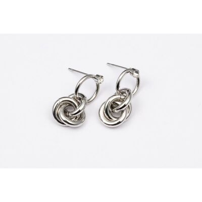 Earrings stainless steel SILVER - E60085065350