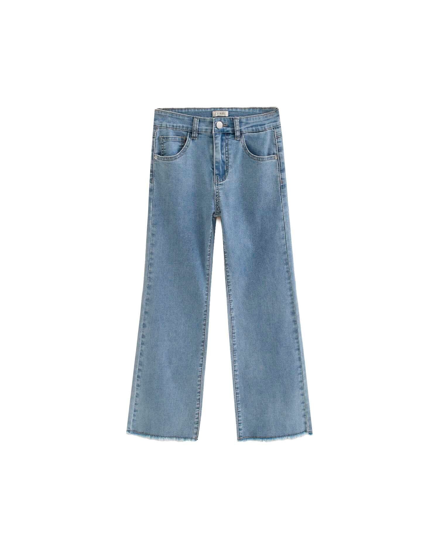 Pantalón de chica denim azul lavado K177-25414035