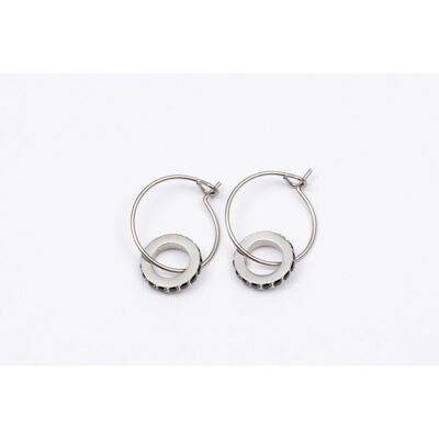 Pendientes acero inoxidable PLATA - E60303200699