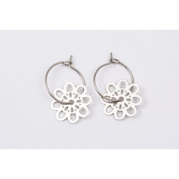 Boucles d'oreilles acier inoxydable ARGENT - E60305082399