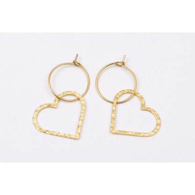 Earrings stainless steel GOLD - E60296080399